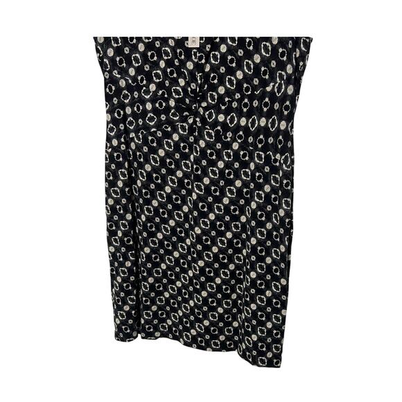 NIC+ZOE COMPAN WOMENS XLARGE MIDNIGHT SHIBORI TWIST FRONT SHEATH DRESS BLACK NEW - Picture 8 of 14